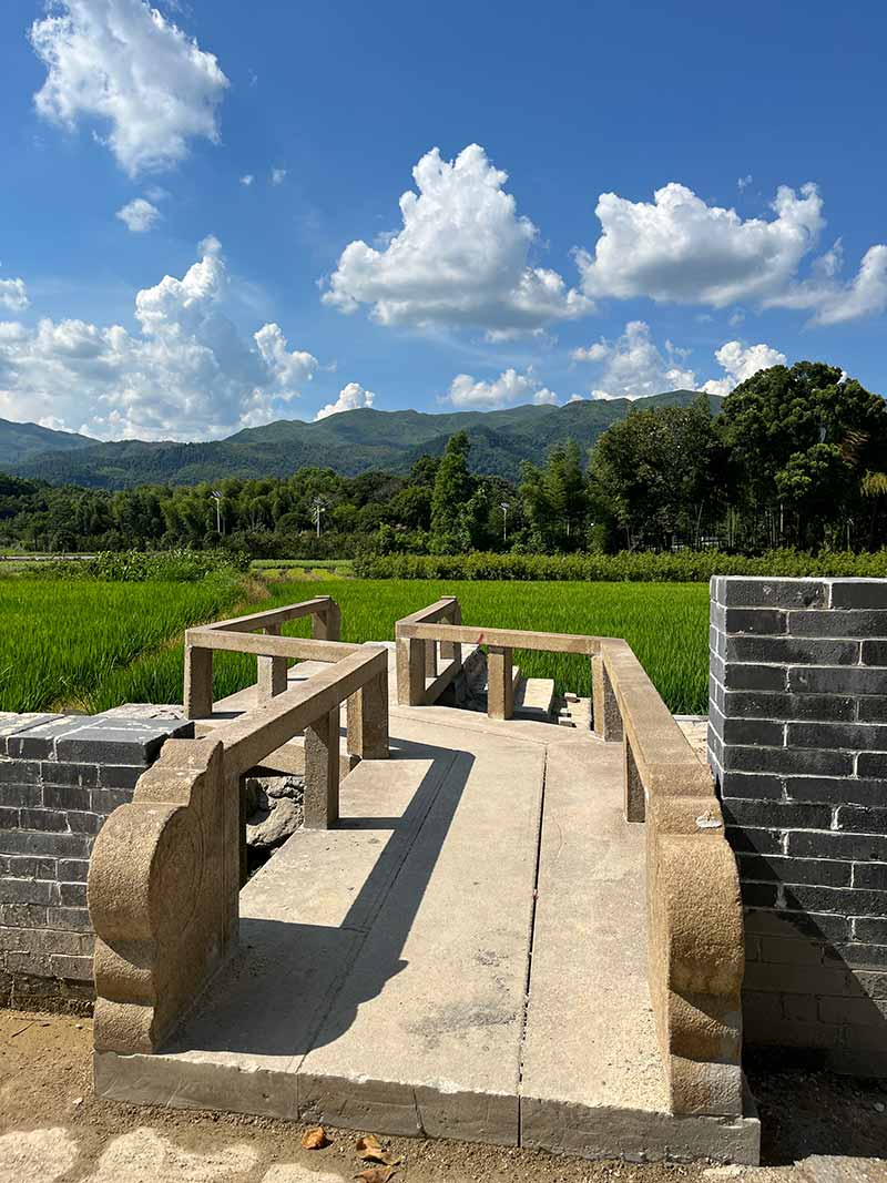 长春花岗岩仿古石材景区使用案例