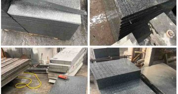 长春 芝麻黑地铺石材