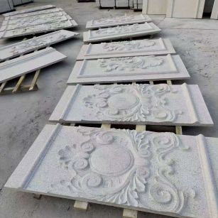 长春 芝麻白干挂雕花板