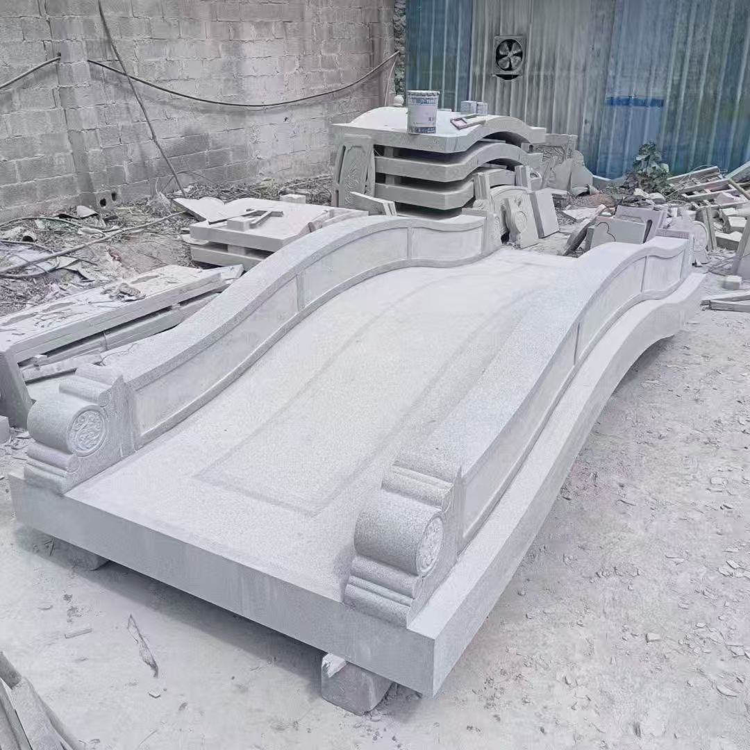 长春 芝麻灰花岗岩园林景观 小石桥