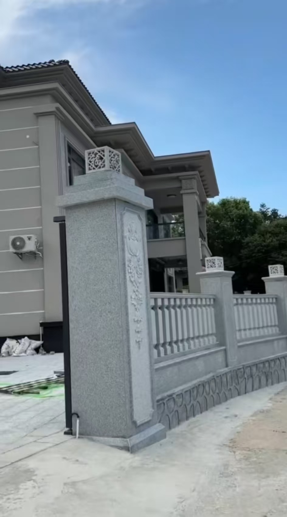 长春 芝麻白别墅围墙栏杆，私人订制