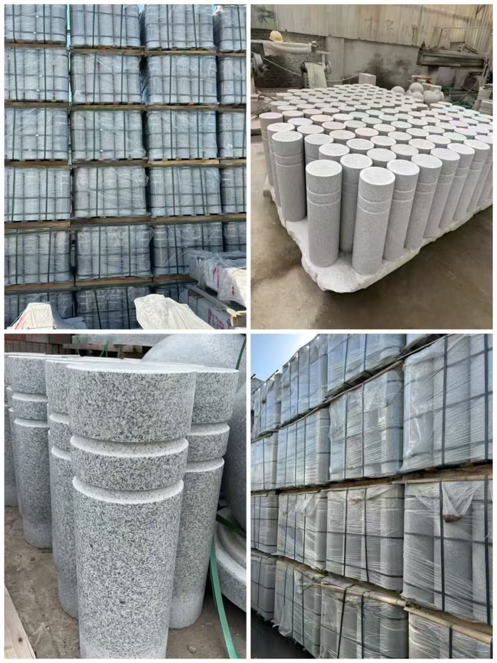 长春 芝麻白花岗岩挡车柱、隔离柱多少钱