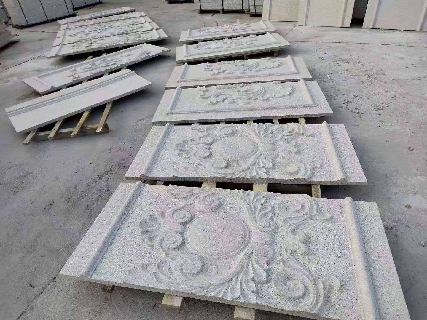 长春 芝麻白干挂雕花板